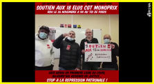 Soutien aux 18 elus de la CGT à Monoprix : Stop a la repression patronale by AKINA