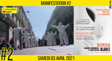 ✊ MANIFESTATION #2 📣 Les Masques Blancs 📌 Toulouse 👤 JL 📆 03-04-2021 by AKINA