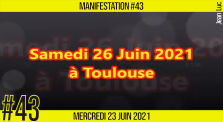 ✊  MANIFESTATION #43 📣 Les 5 ans d'Un Mur Dans le Réel 📌 Toulouse 👤 JL Ametller 📆 26-06-2021 by AKINA