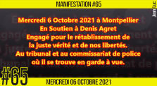 ✊ MANIFESTATION #65 📣 Rassemblement en Soutien à Denis Agret 📌 Montpellier 👤 JL Ametller 📆 06-10-2021 by AKINA