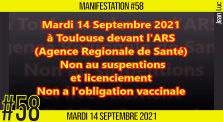 ✊  MANIFESTATION #58 📣 Non au suspensions et licenciements : Non a l'obligation vaccinale 📌 Toulouse 👤 JL […] by AKINA
