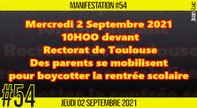 ✊  MANIFESTATION #54 📣 Boycott de la Rentrée Scolaire 2021 au Rectorat de Toulouse 📌 Toulouse 👤 JL Ametller 📆 […] by AKINA