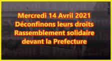 ✊ MANIFESTATION #10 📣 Déconfinons leurs droits : Rassemblement solidaire 📌 Toulouse 👤 JL Ametller 📆 14-04-2021 by AKINA